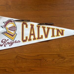 New Calvin University Pennant with 2 Free Pens